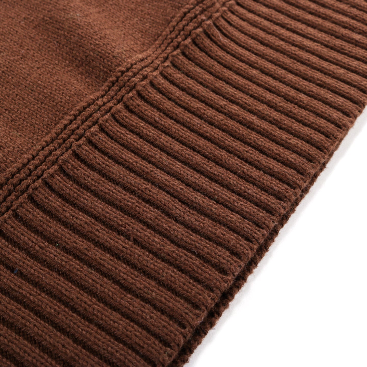 S.K. MANOR HILL SWEATER VEST BROWN COTTON