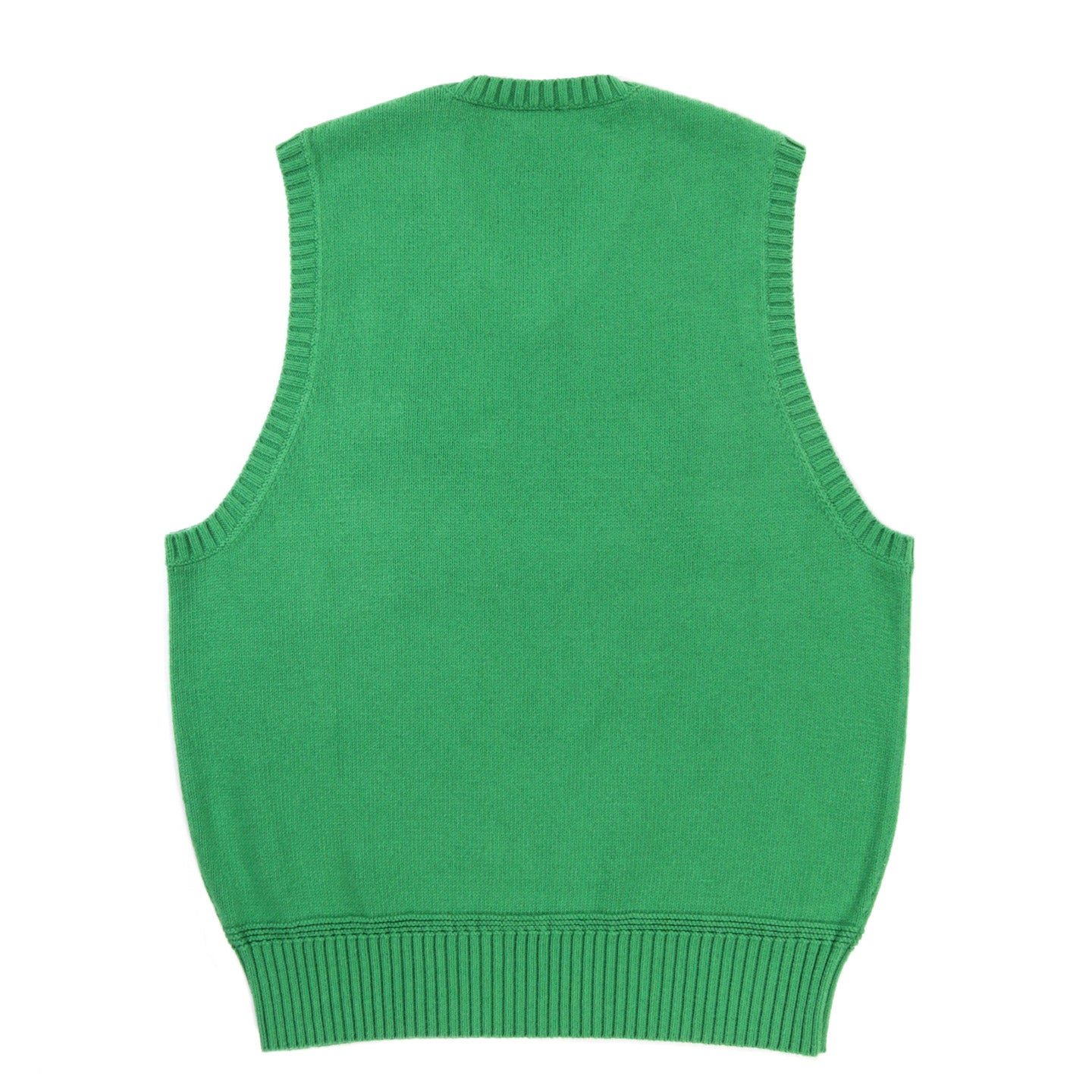 S.K. MANOR HILL SWEATER VEST KELLY GREEN COTTON