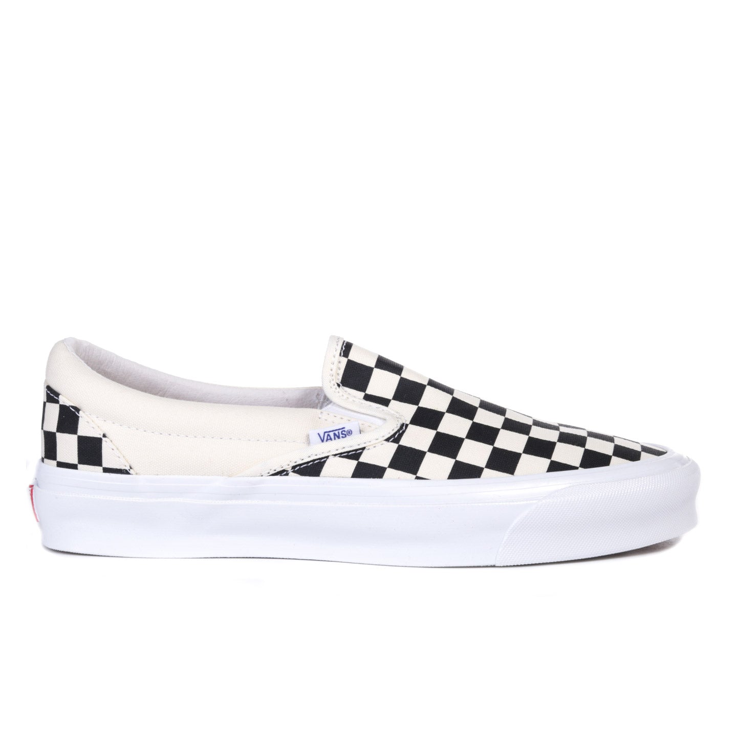 VAULT BY VANS OG CLASSIC SLIP-ON LX CANVAS CHECKERBOARD
