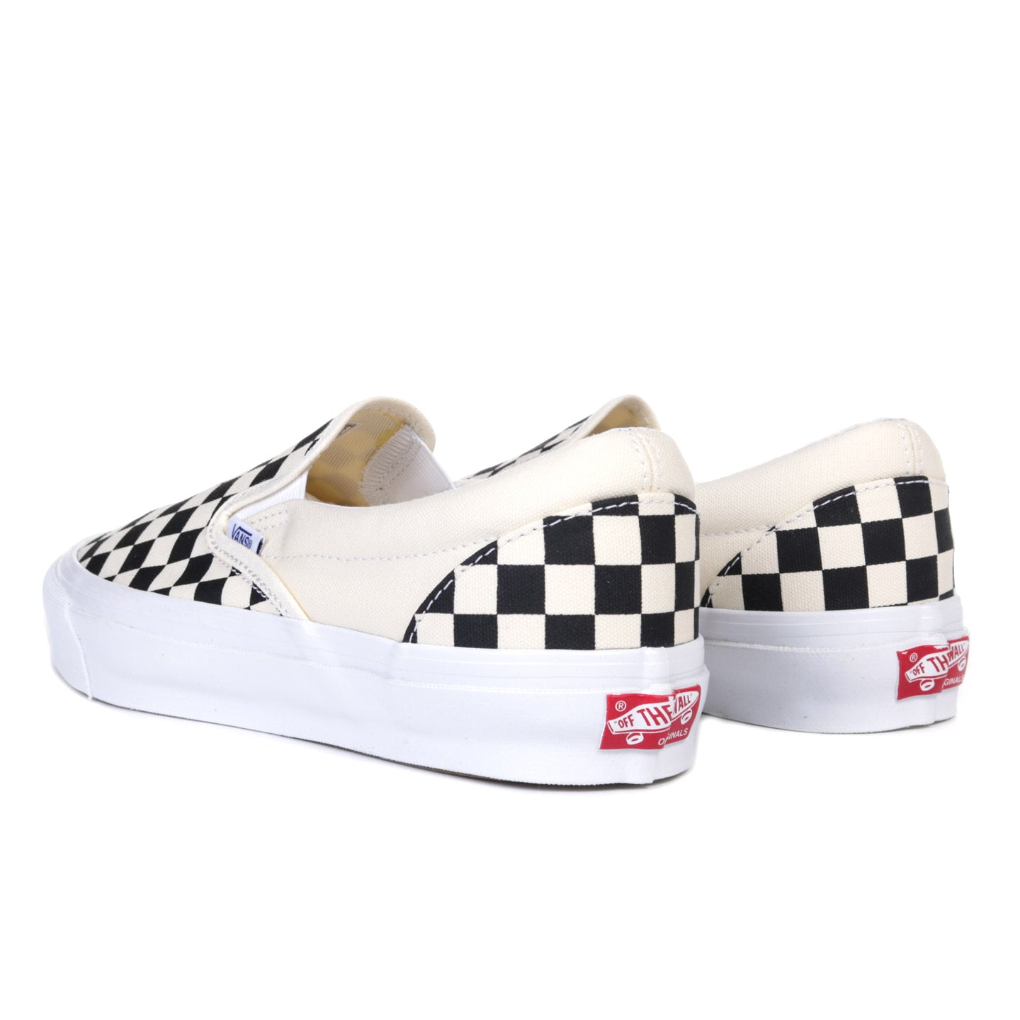 VAULT BY VANS OG CLASSIC SLIP-ON LX CANVAS CHECKERBOARD