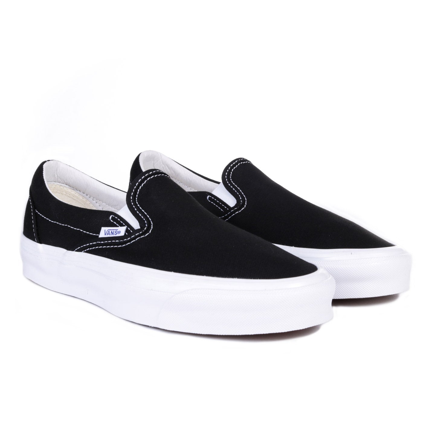 VAULT BY VANS OG CLASSIC SLIP-ON LX CANVAS BLACK TODAY CLOTHING