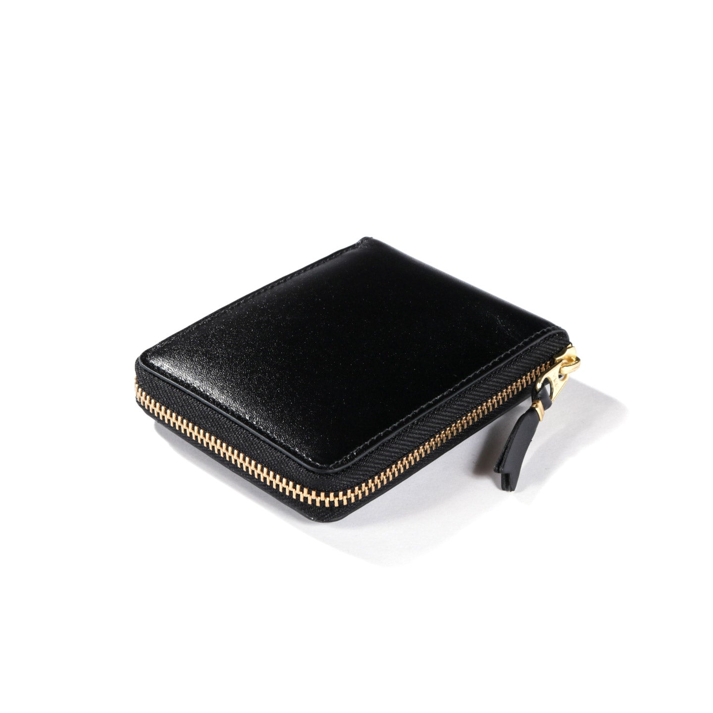 COMME DES GARCONS SA7100 CLASSIC LEATHER ZIP WALLET BLACK