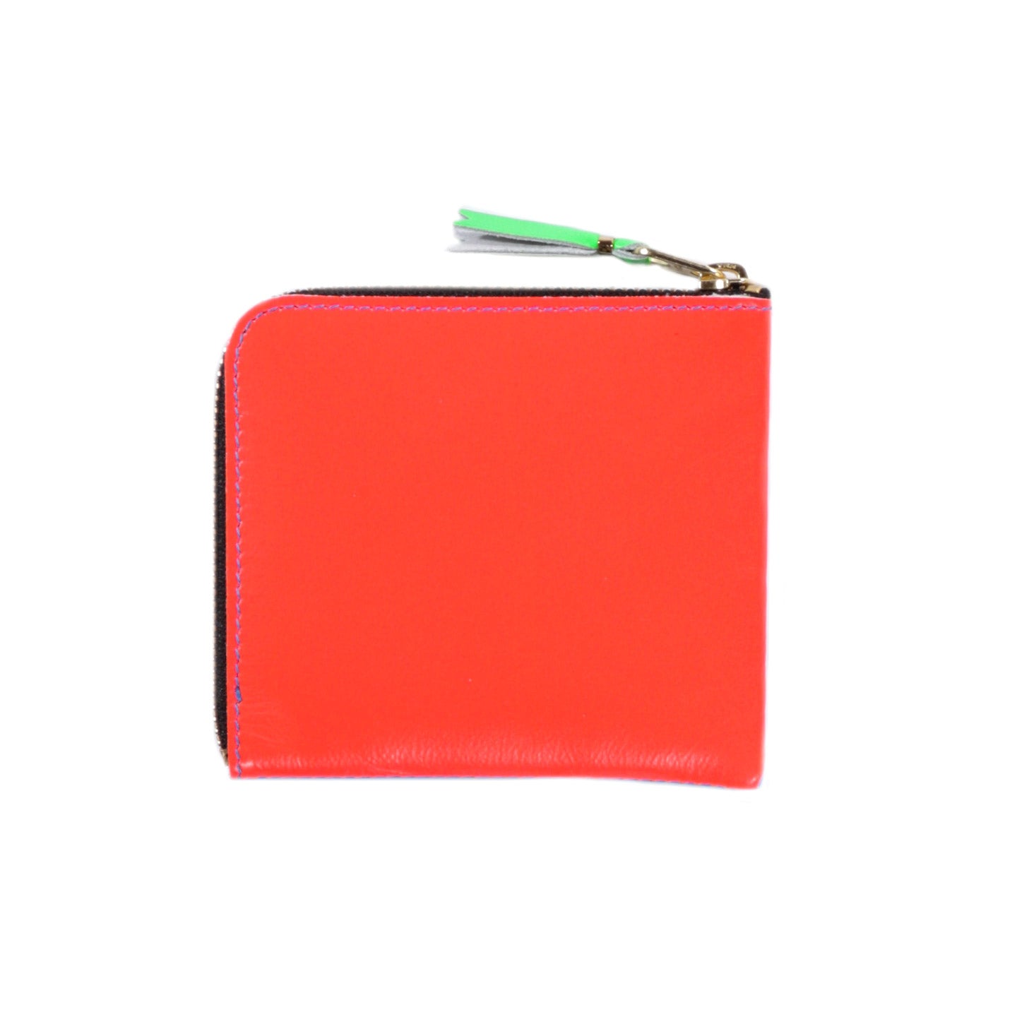 COMME DES GARCONS SA3100 SUPER FLUO ZIP WALLET BLUE / ORANGE