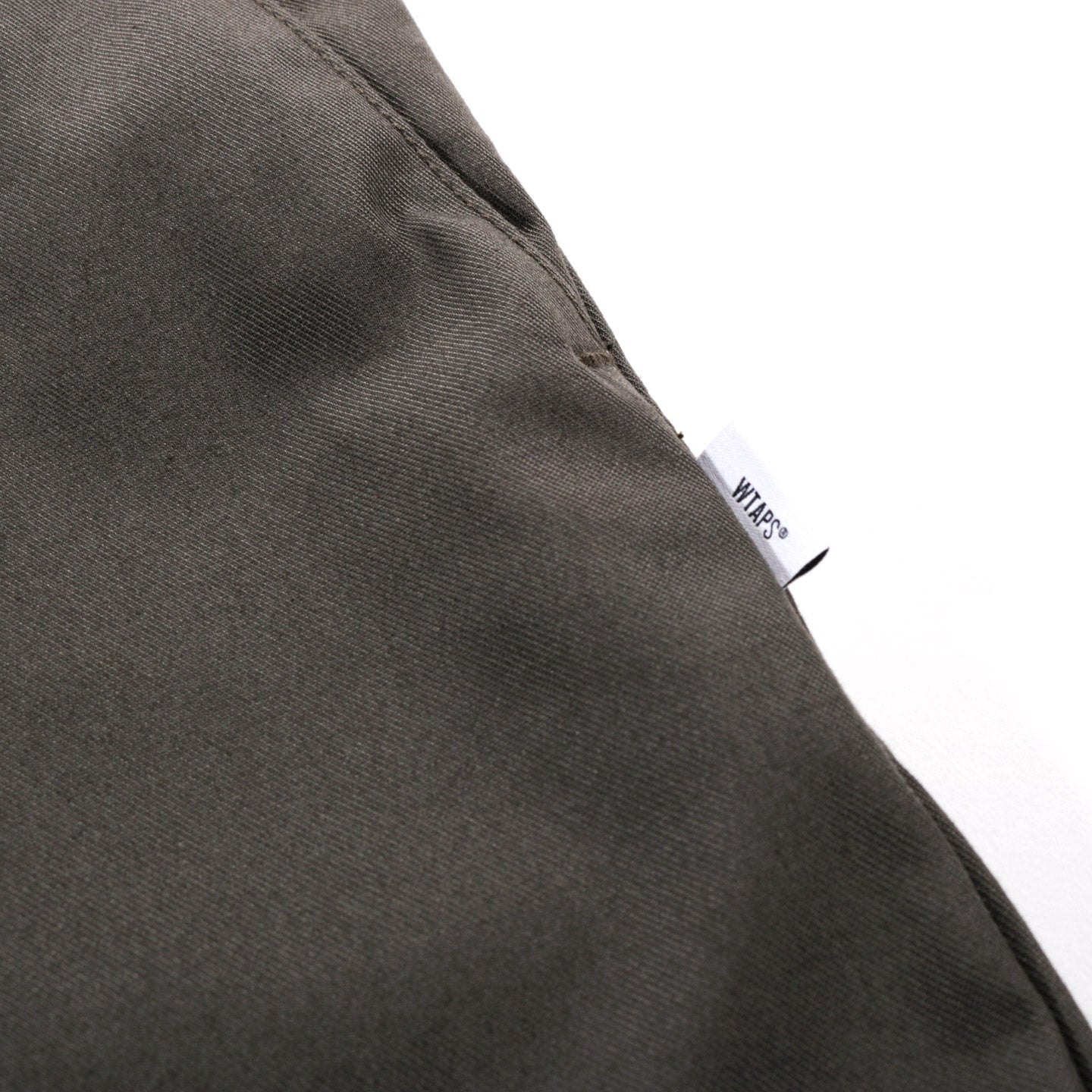 WTAPS CREASE TROUSERS OLIVE DRAB POLY COTTON TWILL