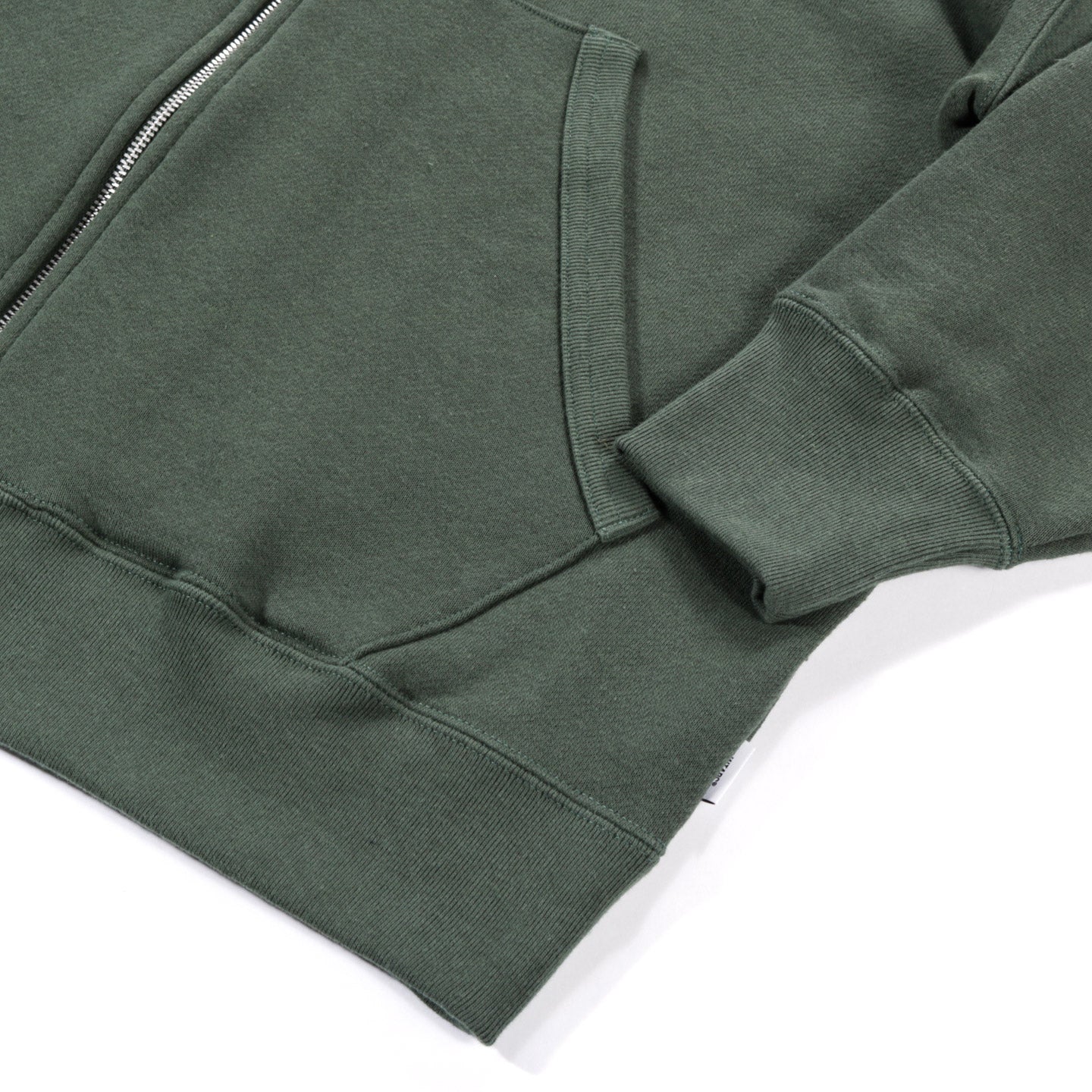 WTAPS ZIP HOODED SWEATSHIRT OLIVE DRAB
