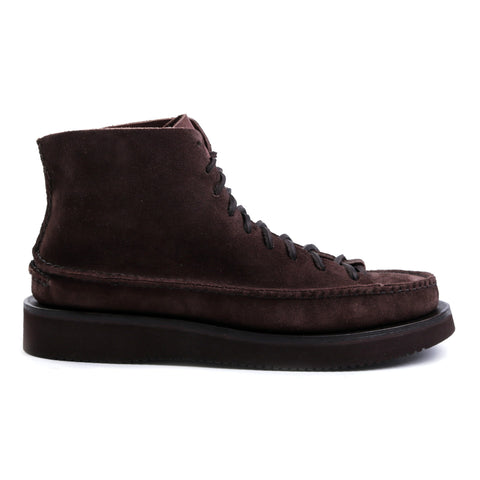 YUKETEN ALL HANDSEWN SNEAKER MOC HI FO DARK BROWN