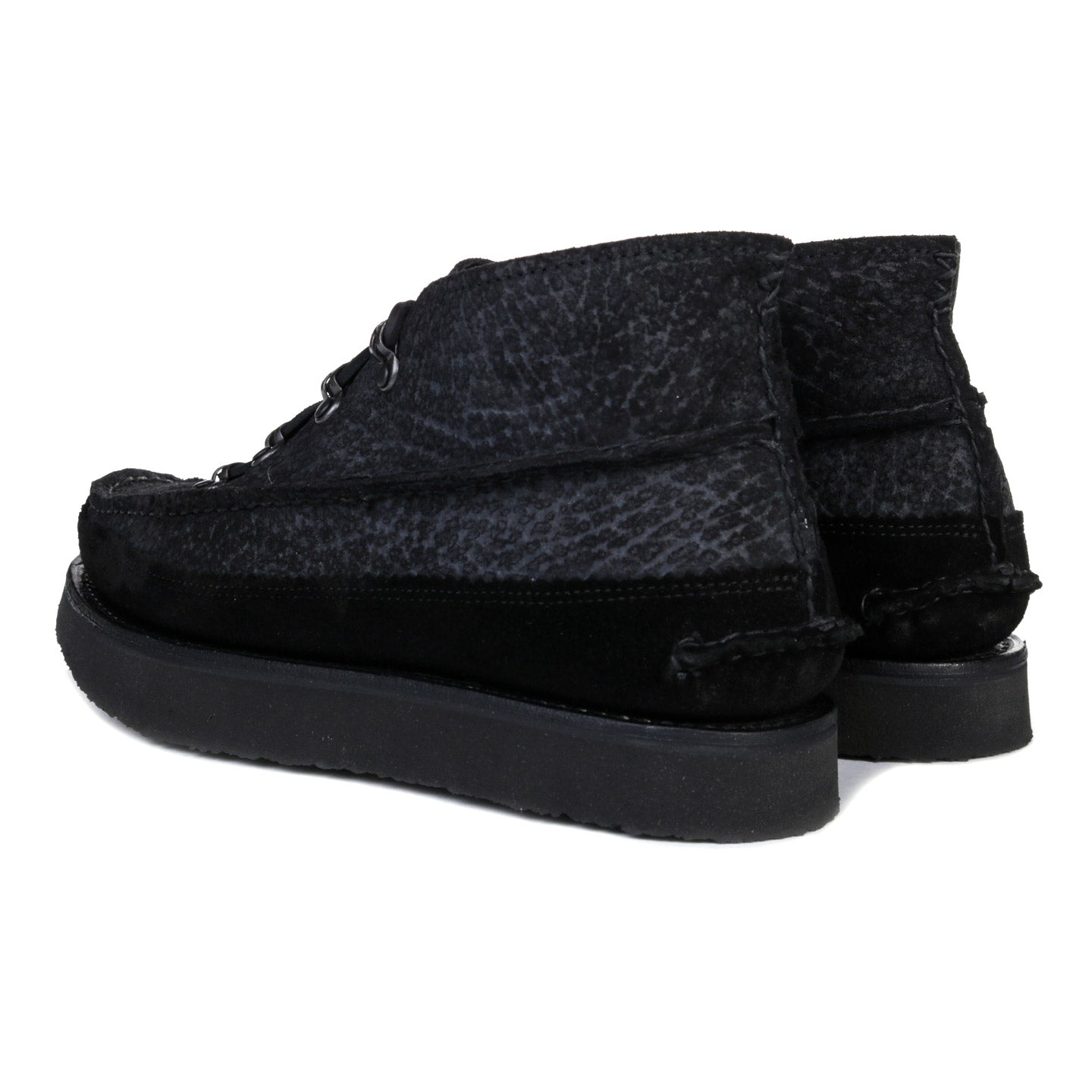 YUKETEN ALL HANDSEWN TOKYO ROCKER DB CHUKKA GODZILLA BLACK | TODAY CLOTHING
